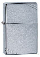 Зажигалка ZIPPO Vintage с покрытием Street Chrome™, латунь/сталь, серебристая, матовая, 38x13x57 мм