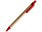 Ручка шариковая ALDER из переработанного картона, натуральный/красный_КРАСНЫЙ