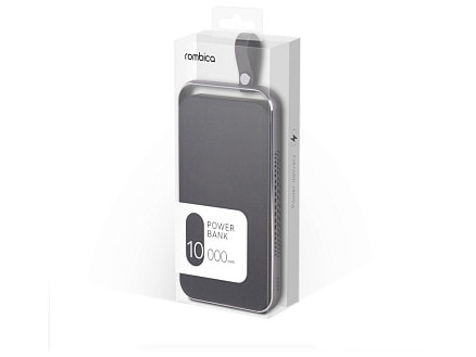 Внешний аккумулятор Rombica NEO Electron Black, 10000 мАч, черный (Р)