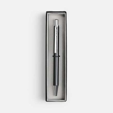 Ручка шариковая Arvent Glossy в футляре, черная