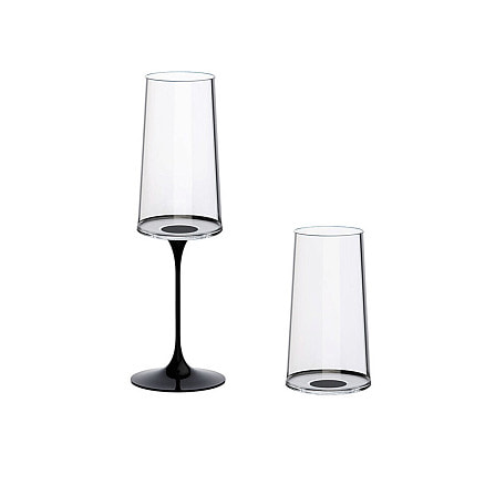 Хрустальный бокал для игристого вина на магните Trebonn SplitGlass, 2 шт, 320 мл