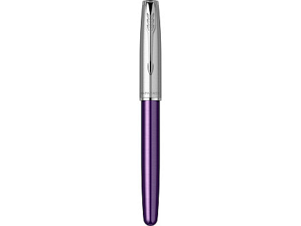 Перьевая ручка Parker Sonnet Essentials Violet SB Steel CT, перо: F, цвет чернил black, в подарочной упаковке.