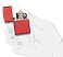 Зажигалка ZIPPO Classic с покрытием Red Matte, латунь/сталь, красная, матовая, 38x13x57 мм small_img_2