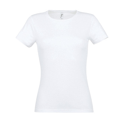 Футболка женская MISS, белый, S, 100% хлопок, 150 г/м2