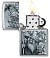 Зажигалка ZIPPO Mystical Beings Design с покрытием Brushed Chrome, латунь/сталь, серебристая, 38x13x57 мм small_img_3