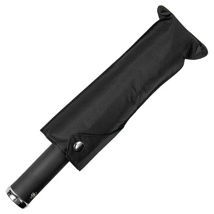 Зонт складной автоматический, Forest Lotus Flashlight, диаметр 100 см, радиус 23 дюйма, 9 панелей, в подарочной коробке,  черный