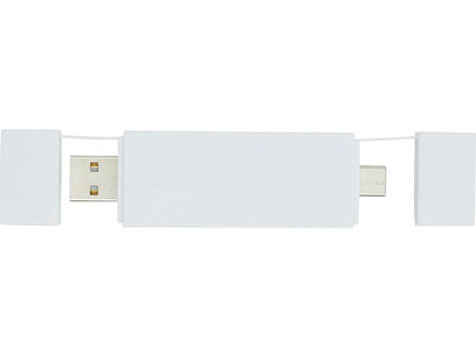Mulan Двойной USB 2.0-хаб, белый