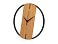 Деревянные часы с металлическим ободом, диаметр 30 см, Time Wheel, натуральный/черный small_img_1