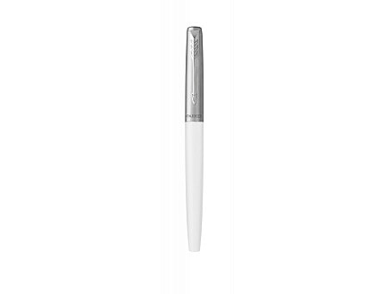 Перьевая ручка Parker Jotter White CT перо:F, цвет чернил: blue, в подарочной упаковке