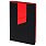 Ежедневник Bookmark, недатированный, черный с красным_НЕДАТИРОВАННЫЙ
