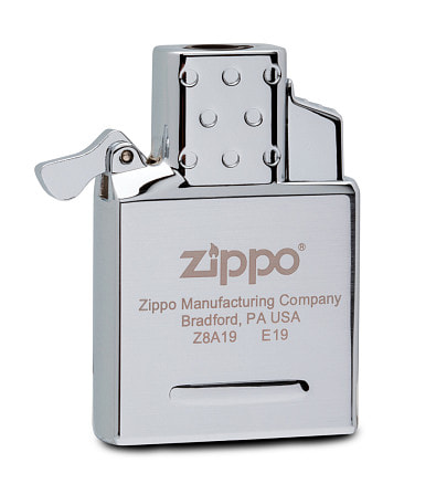 Газовый вставной блок для широкой зажигалки Zippo, одинарное пламя, нержавеющая сталь