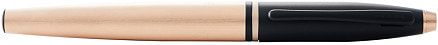 Перьевая ручка Cross Calais Brushed Rose Gold Plate and Black Lacquer, перо F