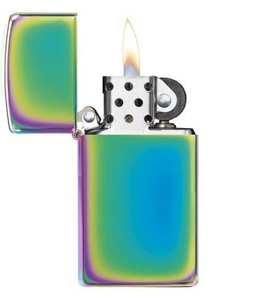 Зажигалка ZIPPO Slim® с покрытием Spectrum™, латунь/сталь, разно