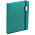 Ежедневник New Factor Metal, бирюзовый_бирюзовый