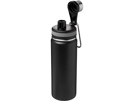 Спортивная бутылка Gessi объемом 590 мл с медной вакуумной изоляцией, черный