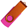 Флеш накопитель USB 2.0 Twister Сolor Mix 16GB, пластик Софт Тач/металл, розовый/оранжевый small_img_2