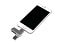 USB-флешка на 32 Гб, интерфейс USB3.0, поворотный механизм,c дополнительными разъемами для I-phone Lightning и Micro USB,  полностью металлический корпус, серебро small_img_4