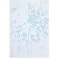 Плед Winterflake, бело-голубой с люрексом small_img_2