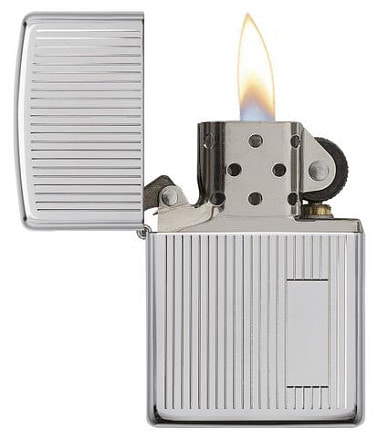 Зажигалка ZIPPO Classic с покрытием High Polish Chrome, латунь/сталь, серебристая, 38x13x57 мм