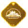 Светоотражатель «Квадрат», оранжевый small_img_2
