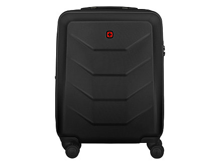 Чемодан WENGER Prymo, чёрный, малый, 40х55х20 см, 36 л, ABS+PC