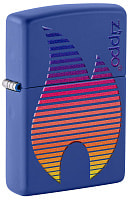 Зажигалка ZIPPO Classic с покрытием Royal Blue Matte, латунь/сталь, синяя, матовая, 38x13x57 мм