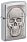 Зажигалка ZIPPO Skull Design с покрытием Brushed Chrome, латунь/сталь, серебристая, 38x13x57 мм_COLOR_29818