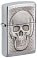 Зажигалка ZIPPO Skull Design с покрытием Brushed Chrome, латунь/сталь, серебристая, 38x13x57 мм small_img_1