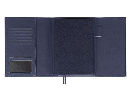 Ежедневник в суперобложке Country Galaxy Mocco A5+, темно-синий, недатированный, в твердой обложке