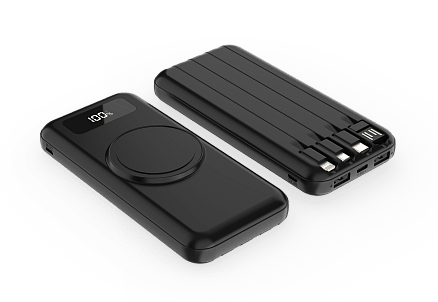 Внешний аккумулятор Authority с беспроводной зарядкой, 10000 Mah, чёрный