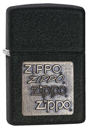 Зажигалка ZIPPO Classic с покрытием Black Crackle™, латунь/сталь, чёрная, матовая, 38x13x57 мм