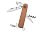 Нож перочинный Stinger, 90 мм, 10 функций, материал рукояти: древесина сапеле_КОРИЧНЕВЫЙ, СЕРЕБРИСТЫЙ