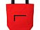 Сумка на молнии Zipper  Neo из хлопка 280 г c карманом на молнии спереди, красный small_img_5