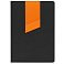 Ежедневник Bookmark, недатированный, черный с оранжевым small_img_2