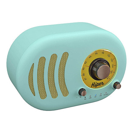 Колонка беспроводная RETRO S, цвет голубой 