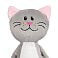 Мягкая игрушка Beastie Toys, котик с белым шарфом small_img_3