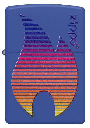 Зажигалка ZIPPO Classic с покрытием Royal Blue Matte, латунь/сталь, синяя, матовая, 38x13x57 мм