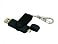 Флешка с поворотным механизмом, c дополнительным разъемом Micro USB, 16 Гб, черный small_img_2