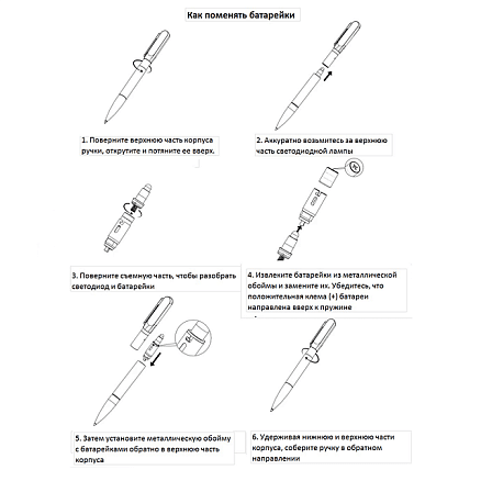 Ручка шариковая NEO с подсветкой после гравировки, soft touch, красный/темно-серый, металл/пластик