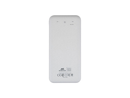 RIVACASE VA2240 (10000mAh) с дисплеем, белый, внешний аккумулятор 12/48