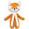 Мягкая игрушка Beastie Toys, лисенок с белым шарфом_ЛИСЕНОК С БЕЛЫМ ШАРФОМ