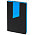 Ежедневник Bookmark, недатированный, черный с голубым_недатированный