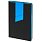 Ежедневник Bookmark, недатированный, черный с голубым_НЕДАТИРОВАННЫЙ