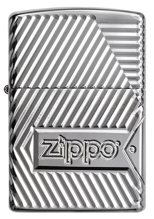 Зажигалка ZIPPO Armor® с покрытием High Polish Chrome, латунь/сталь, серебристая, 38x13x57 мм
