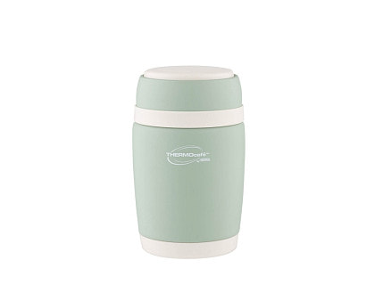 Термос из нерж. стали для еды тм ThermoCafe DETC-400FJ, 0.4L, салатовый