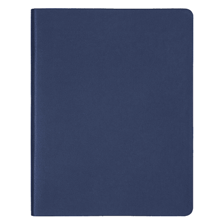 Еженедельник Urban Soft Touch Latte  A4, темно-синий, недатированный, в полугибкой обложке