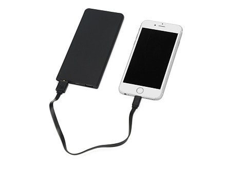 Портативное зарядное устройство с подсветкой логотипа Faros, soft-touch, 4000 mAh