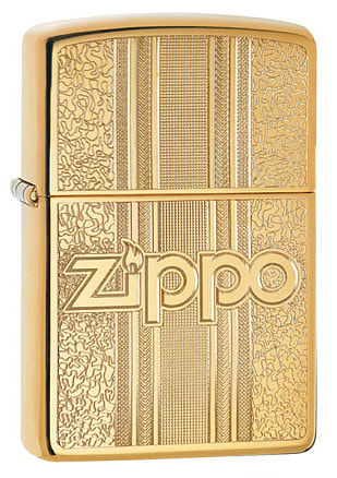 Зажигалка ZIPPO Classic с покрытием High Polish Brass, латунь/сталь, золотистая, 38x13x57 мм