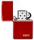 Зажигалка ZIPPO Classic с покрытием Metallic Red, латунь/сталь, красная, матовая, 38x13x57 мм small_img_4