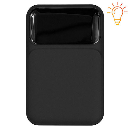 Внешний аккумулятор (powerbank) «Lumen», софт тач, 10 000 mAH, с тремя зарядными шнурами, 22,5W super fast charge, Power Delivery (PD) 20W (dfnn), QC3.0, черный